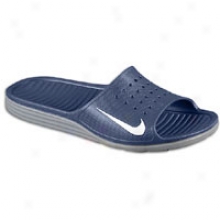 Nike Solarsoft Sliee - Mens - Midnight Navy/white