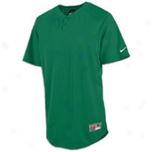 Nike Stock Elite Henley 1.2 S/s Jersey - Mens - Dark Green/white