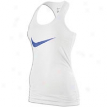 Nike Swoosh Racerback Tank - Womens - White