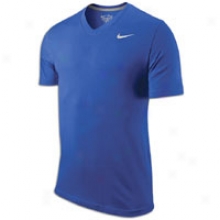 Nike Swoosh S/s V-neck T-shirt - Mens - Old Royal