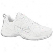 Nike T-lite Viii Leather - Womens - White/white/neutra1 Grey/metallic Silver