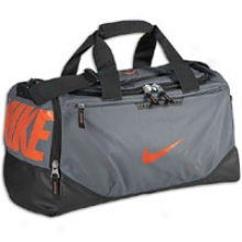 Nike Team Training Small Duffel - Cool Grey/black/team Orange