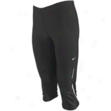 Nike Tech Capri Extended - Womens - Black/matte Silver