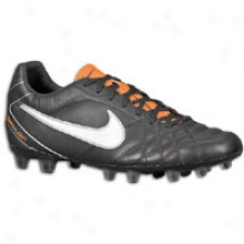 Nike Tiempo Flight Fg - Mens - Black/total Orange/white