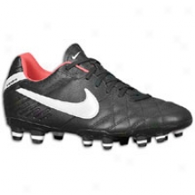 Nike Tiempo Mystic Iv Fg - Womens - Black/white/oelar Red