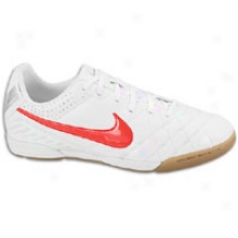 Nike Tiempo Natural Iv Ic - Big Kids - White/metallic Silver/siren Red