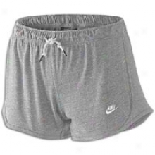 Nike Time Out Jersey Time Short - Womens - Grey Heather