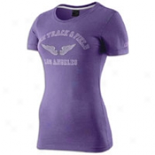 Nike Ustf Graphic Stylw 1 S/s T-shirt - Womens - Ultraviolet