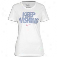 Nike You Wish S/s Crew T-shirt - Womens - White