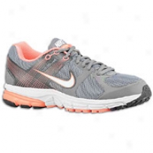 Nike Zoom Structure Triax + 15 - Womens - Somewhat cold Grey/bright Mango/anthracite/white