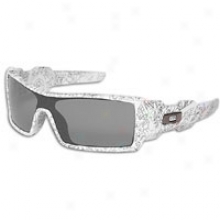 Oakley Oil Rig Sunglass - Mens - White/text Print/grey