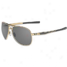 Oakley Plaintiff Sunglass - Mens - Polished Gold/dark Grey