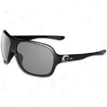 Oakle Undsrspin Sunglass - Womens - Polished Black/grey Polarized