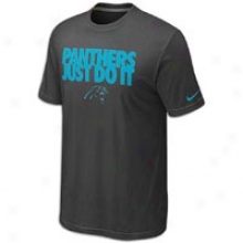 Panthers Nike Nfl Just Do It T-ehirt - Mens - Black