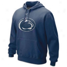 Penn State Nike Collebe Big Logo Fleece Hoodie - Mens - Navy