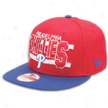 Phillies New Era Mlb Word Stripe Snapback Cap - Mens - Red