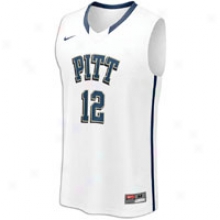 Pittsburgh Nike College Twill Jersey - Mens - White