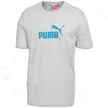 Puma #1 Logo S/s T-shirt - Mens - High Rise/blue Danube