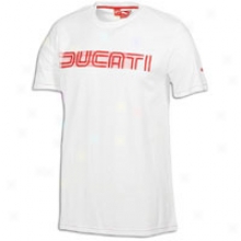 Puma Ducati Giugiaro S/s T-shirt - Mens - Wuite