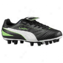 Puma Liga End I Fg - Womens - Black/white/fluorescent Green