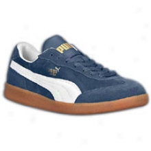 Pima Liga Suede - Mens - New Navy/white