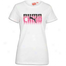 Puma Logo S/s T-shirt - Womens - Pale