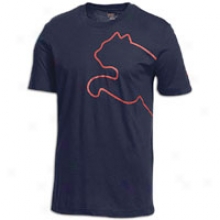 Puma New Cat S/s T-shirt - Mens - New Navy