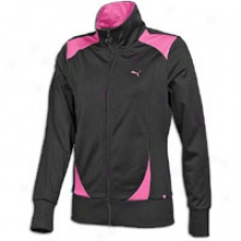 Puma Poly Track Jacket - Womens - Black/raspberry Rose