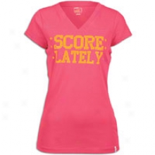 Puma Soccer T-shirt - Womens - Score Lately/geranium Red