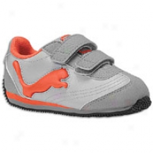 Puma Speeder Illuminescent V - Toddlers - Grey Violet/limestone Grey/cherry Tomato