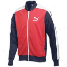 Puma T7 Basrball Jacket - Mens - Red/navy/white