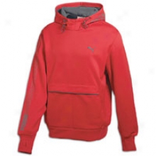 Puma Tech Graphic Hooded Fleeece - Mens - Ribbon Red