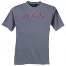 Red Sox Majestic Pigmejt Dyed T-shirt - Mens - Denim