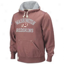 Redskins Reebok Vintage Fleece Hoodie - Mens - Crimson