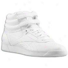 Reebok Freestyle Hi - Womens - White/white/white