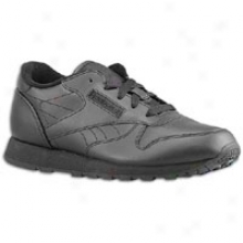 Reebok Yth Classsic Leather - Big Kids - Black/black