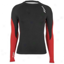 Saucony Amp Pro2 Recovery L/s Top - Mens - Black/racer Red