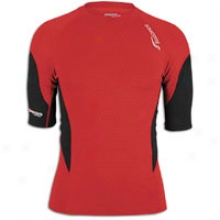 Saucony Amp Pro2 S/s Training Top - Mens - Racer Red/black