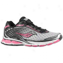 Saucony Powergrid Cortana - Womrns - Silver/black/vizpro Pink