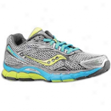 Saucony Powergrid Triumph 9 - Womens - Silver/grey/citron