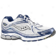 Saucony Progrid Hurricane 12 - Mens - White/silver/blue