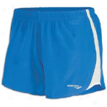 Saucony Run Lux Ii Short-  Womens - Blue Crush/white