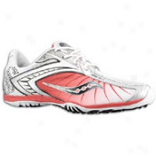 Saucony Shay Xc2 Flat - Mens - White/red/silver