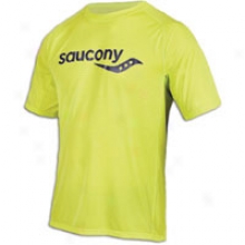 Saucony Ultra Lightweight S/s T-shirt - Mens - Hyper Lime/element
