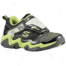 Skechers Luminatprs Luma Wave - Miniature Kids - Black/black/lime