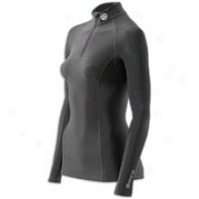 Skins A200 Thermal Compression L/s 1/4 Zip - Womens - Murky