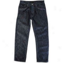 Southpole Back Pocket Embroideted Denim Jeans - Mens - Raw Indigo