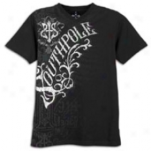 Southpole Chevron S&f V-neck T-shirt - Mens - Black