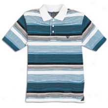 Southpole Chevron Stripe Polo - Mens - Teaal