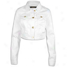 Southpole Denim Jacket - Womens - White